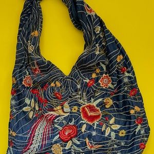 Johnny Was Damisa Denim Crossbody Bag